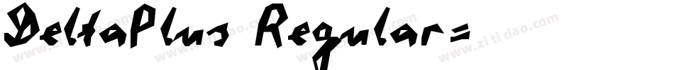 DeltaPlus Regular字体转换
